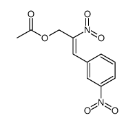 [(Z)-2-nitro-3-(3-nitrophenyl)prop-2-enyl] acetate结构式