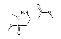 methyl 3-amino-4-dimethoxyphosphorylbutanoate Structure