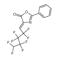 4-(5-hydroperfluoropentylidene)-2-phenyl-2-oxazolin-5-one Structure