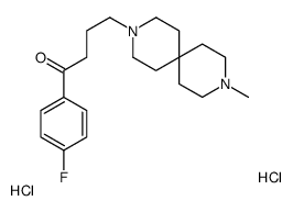 1-(4-fluorophenyl)-4-(9-methyl-3,9-diazoniaspiro[5.5]undecan-3-yl)butan-1-one,dichloride Structure