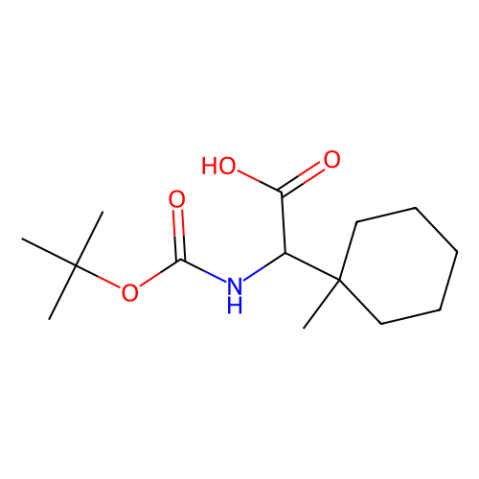 (2R)-2-(tert-butoxycarbonylamino)-2-(1-methylcyclohexyl)acetic acid Structure