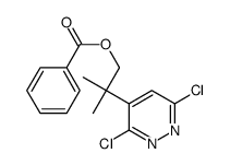 [2-(3,6-dichloropyridazin-4-yl)-2-methylpropyl] benzoate Structure