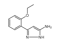 3-(2-ethoxyphenyl)-1H-pyrazol-5-amine结构式