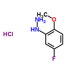 (5-Fluoro-2-methoxyphenyl)hydrazine hydrochloride (1:1) Structure