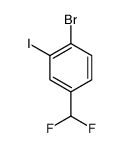 1-Bromo-4-difluoromethyl-2-iodobenzene picture