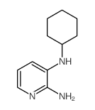 3-N-Cyclohexylpyridine-2,3-diamine结构式