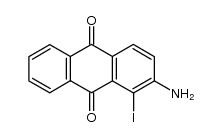 2-amino-1-iodoanthraquinone Structure