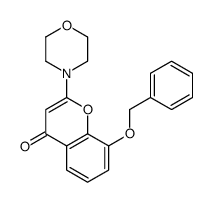 2-morpholin-4-yl-8-phenylmethoxychromen-4-one结构式