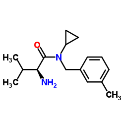 N-Cyclopropyl-N-(3-methylbenzyl)-L-valinamide Structure