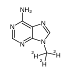 9-甲基-d3腺嘌呤结构式