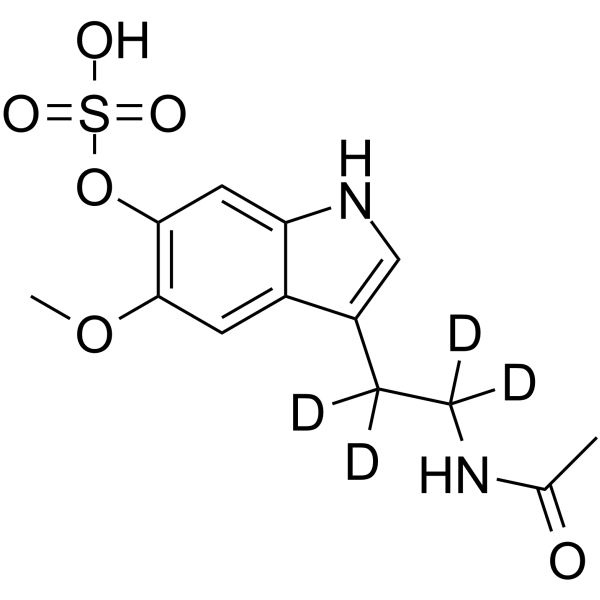 6-巯基褪黑激素-d4结构式