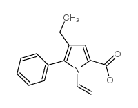 4-ETHYL-5-PHENYL-1-VINYL-1H-PYRROLE-2-CARBOXYLIC ACID结构式