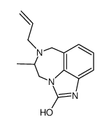 (+/-)-4,5,6,7-Tetrahydro-5-methyl-6-(2-propenyl)-imidazo-[4,5,1-jk][1,4]-benzodiazepin-2(1H)-one Structure