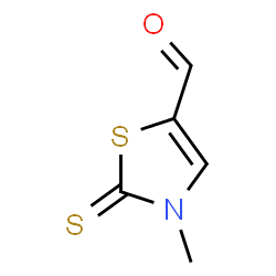 5-Thiazolecarboxaldehyde, 2,3-dihydro-3-methyl-2-thioxo- (9CI) structure