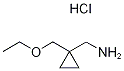 {[1-(ethoxymethyl)cyclopropyl]methyl}amine hydrochloride Structure