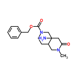 Benzyl 4-{[glycyl(methyl)amino]methyl}-1-piperidinecarboxylate Structure