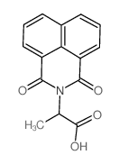 2-(1,3-Dioxo-1H,H-benzo[de]isoquinolin-2-yl)-propionic acid结构式