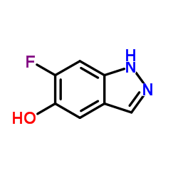 6-氟-1H-吲唑-5-醇结构式