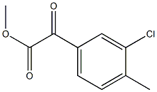 methyl 2-(3-chloro-4-methylphenyl)-2-oxoacetate结构式