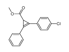 methyl Δ2-2-(p-chlorophenyl)-3-phenylcyclopropenecarboxylate结构式