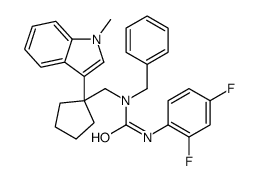 1-benzyl-3-(2,4-difluorophenyl)-1-[[1-(1-methylindol-3-yl)cyclopentyl] methyl]urea picture