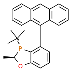 (2R,3R)-4-(anthracen-9-yl)-3-(tert-butyl)-2-methyl-2,3-dihydrobenzo[d][1,3]oxaphosphole structure