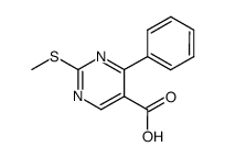 2-(methylthio)-4-phenylpyrimidine-5-carboxylic acid Structure