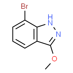 7-Bromo-3-methoxy-1H-indazole结构式