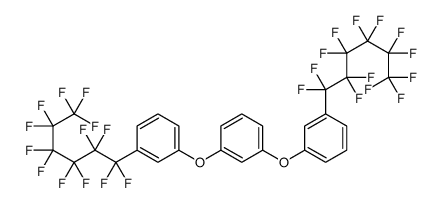 1,3-bis[3-(1,1,2,2,3,3,4,4,5,5,6,6,6-tridecafluorohexyl)phenoxy]benzene结构式