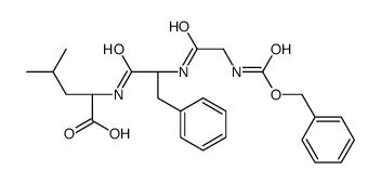 (2S)-4-methyl-2-[[(2S)-3-phenyl-2-[[2-(phenylmethoxycarbonylamino)acetyl]amino]propanoyl]amino]pentanoic acid结构式