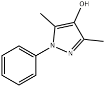 3,5-二甲基-1-苯基-1H-吡唑-4-醇结构式