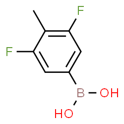 3,5-二氟-4-甲基苯基硼酸结构式