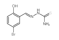 Hydrazinecarbothioamide,2-[(5-bromo-2-hydroxyphenyl)methylene]- picture