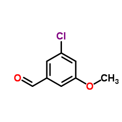 3-氯-5-甲氧基苯甲醛结构式