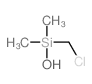 chloromethyl-hydroxy-dimethyl-silane structure