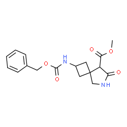 甲基 2-(((苄氧基)羰基)氨基)-7-氧亚基-6-氮杂螺[3.4]辛烷-8-甲酸基酯图片