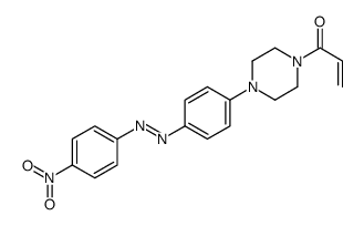 1-[4-[4-[(4-nitrophenyl)diazenyl]phenyl]piperazin-1-yl]prop-2-en-1-one结构式