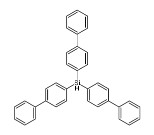 tris([1,1'-biphenyl]-4-yl)silane Structure