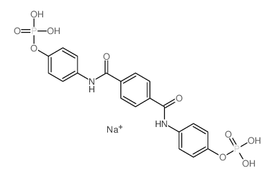 [4-[[4-[(4-phosphonooxyphenyl)carbamoyl]benzoyl]amino]phenoxy]phosphonic acid Structure