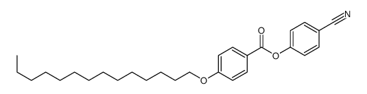 (4-cyanophenyl) 4-tetradecoxybenzoate Structure