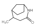 2-Azabicyclo[4.2.1]nonan-3-one,5-methyl-,exo-(9CI)结构式