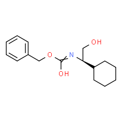 N-Cbz-D-2-amino-2-cyclohexyl-ethanol结构式