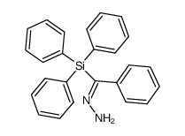 Triphenylsilyl(phenyl) ketone hydrazone structure