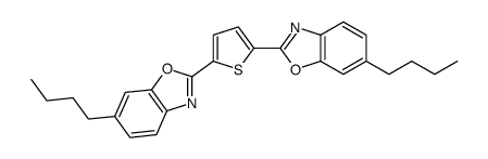 6-butyl-2-[5-(6-butyl-1,3-benzoxazol-2-yl)thiophen-2-yl]-1,3-benzoxazole结构式