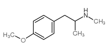 1-(4-甲氧基苯基)-n-甲基-2-丙胺结构式