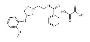 2-[3-(2-methoxyphenoxy)pyrrolidin-1-yl]ethyl benzoate,oxalic acid结构式