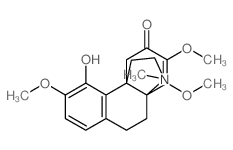 Hasubanan-6-one,7,8-didehydro-4-hydroxy-3,7,8-trimethoxy-17-methyl-结构式