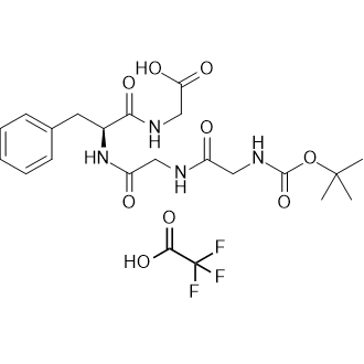 Boc-Gly-Gly-Phe-Gly-OH(TFA) Structure