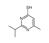 2-异丙基-6-甲基嘧啶-4-硫醇结构式