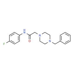 1-PIPERAZINEACETAMIDE, N-(4-FLUOROPHENYL)-4-(PHENYLMETHYL) Structure